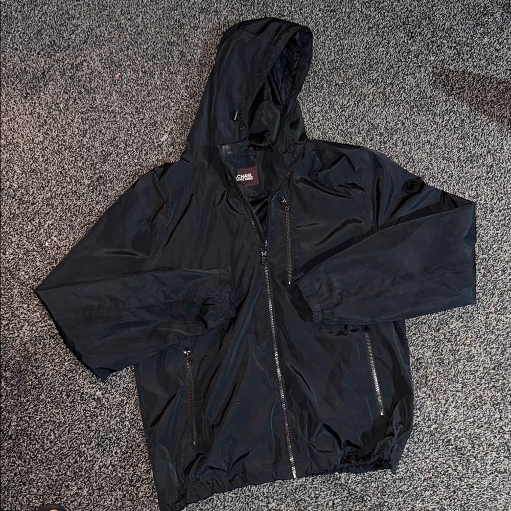 Michael Kors Men's Black Windbreaker Jacket